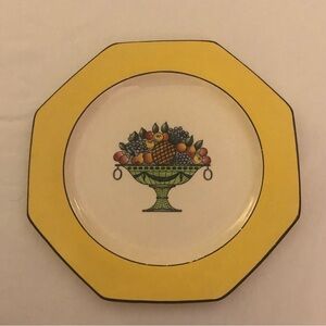 Wedgwood Etruria Salad/Dessert/Sandwich Plates Vintage 1930s Yellow Fruit PRETTY